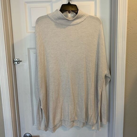 Sonoma Oatmeal Colored Mock Turtleneck Sweater - Picture 1 of 6